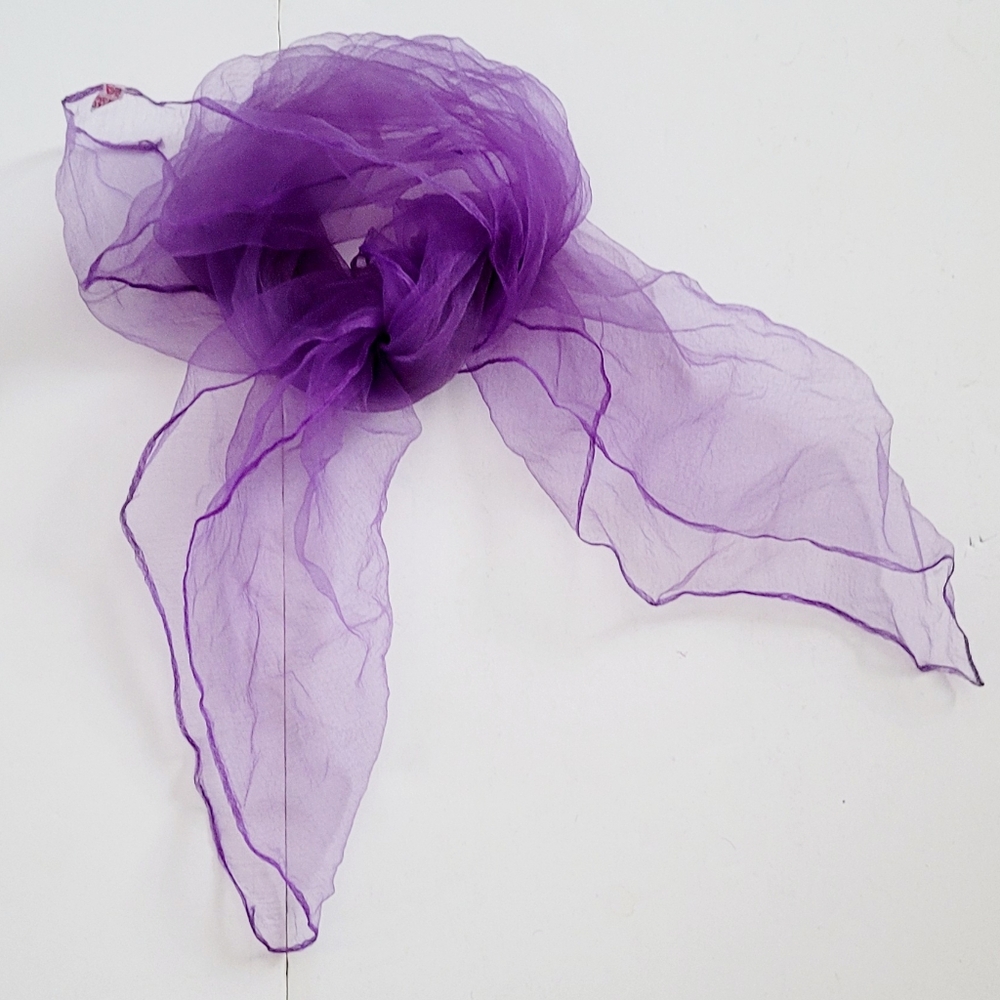 💜Vintage Sheer Purple Scarf